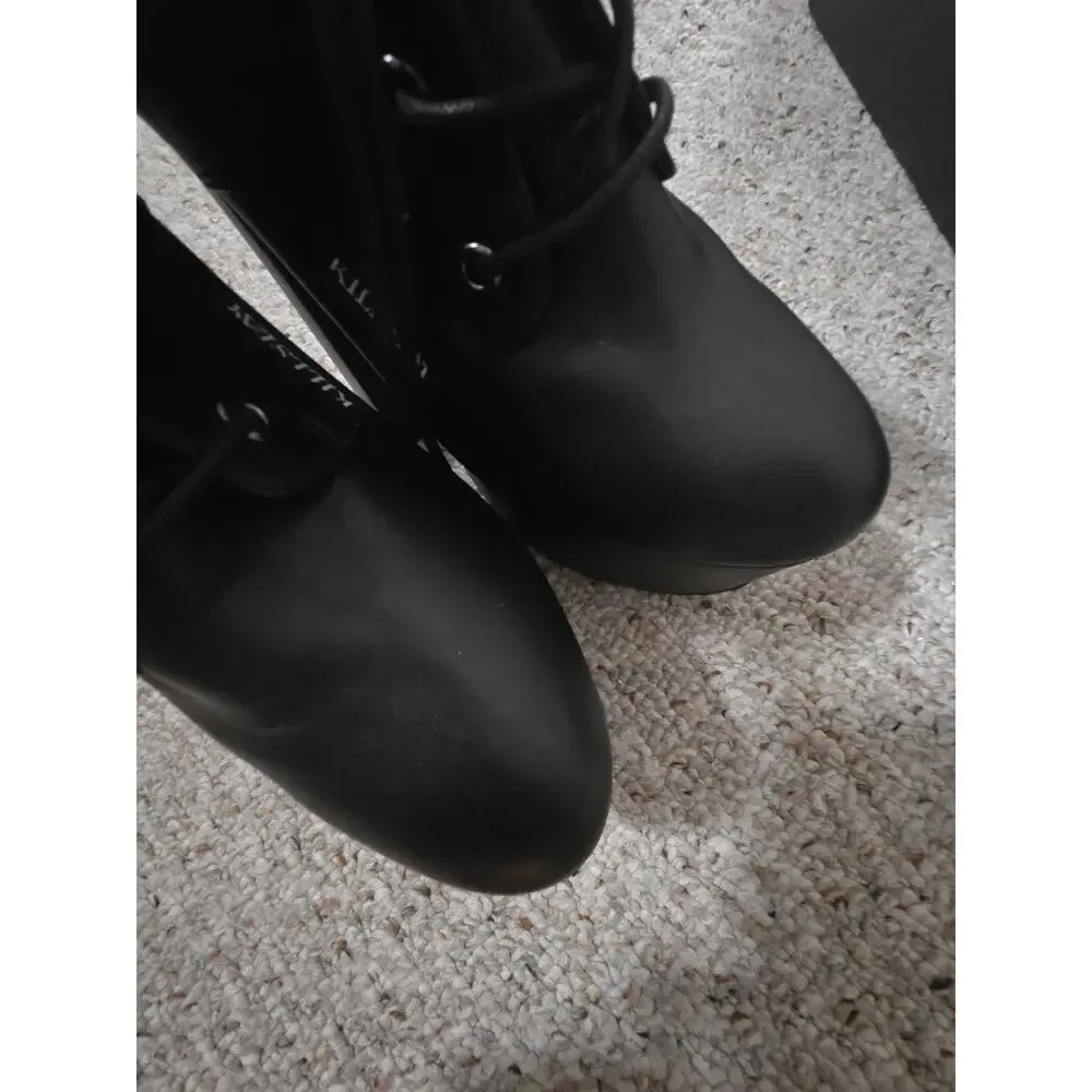 Killstar Hell-O Faux Leather Platform Bootie Size 9